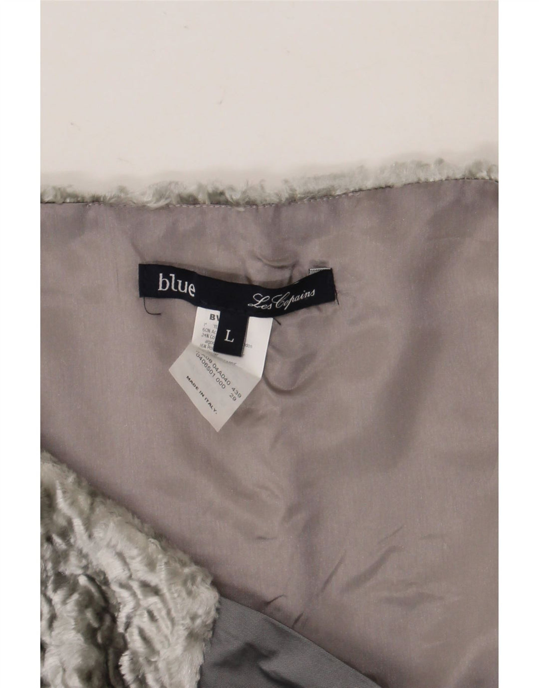 Les Copains Chaqueta Bolero para Mujer UK 44 Grande Acetato Gris