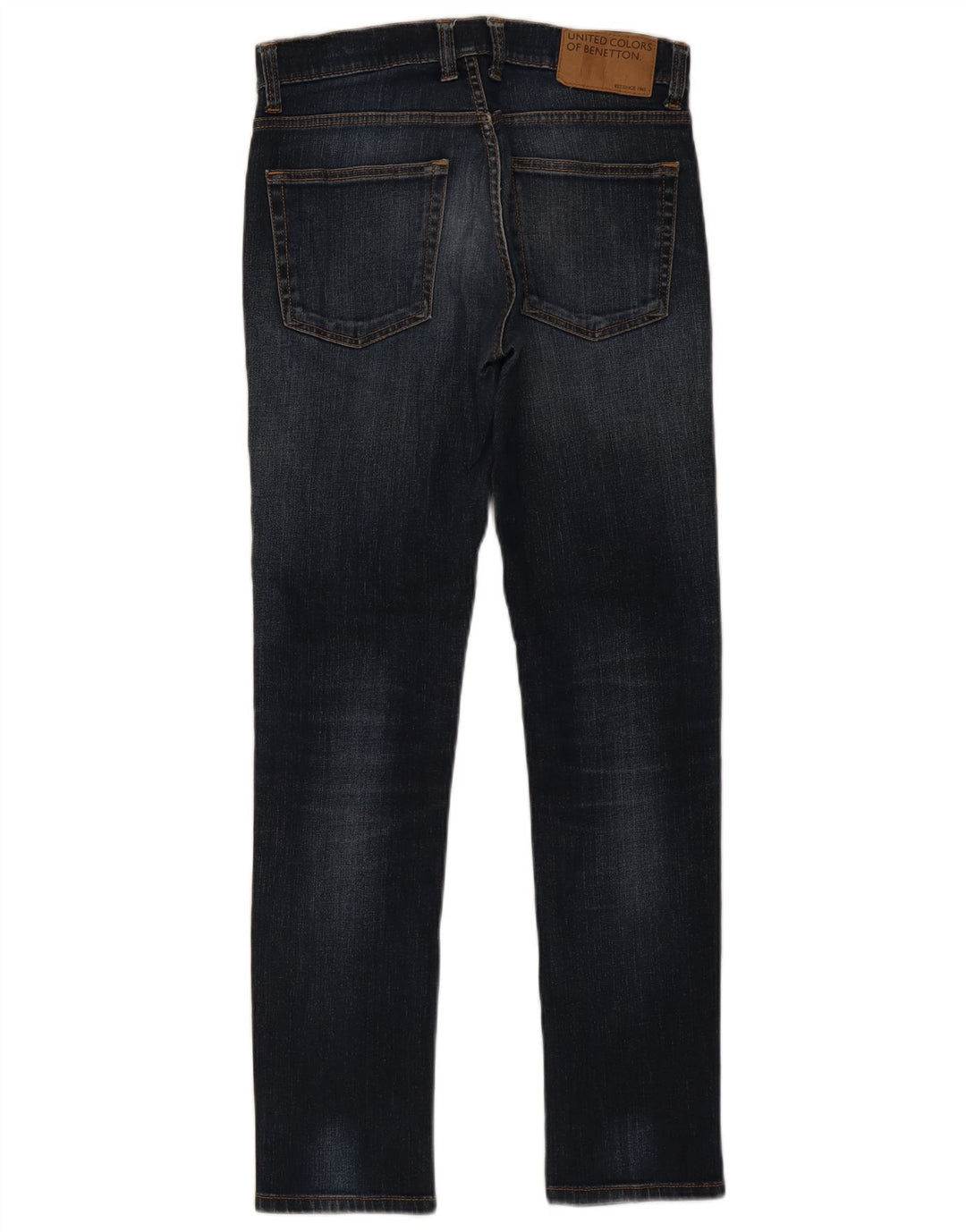 Benetton Vaqueros Pitillo Hombre W30 L32 Azul