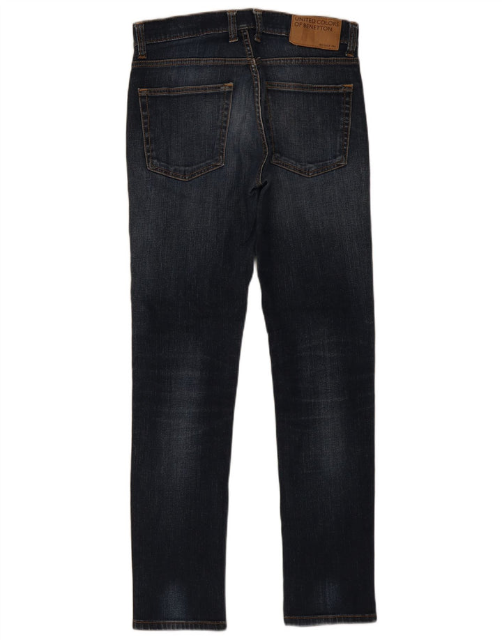 Benetton Vaqueros Pitillo Hombre W30 L32 Azul