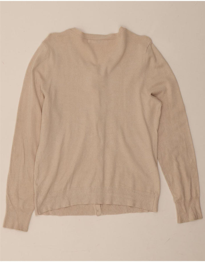 John Lewis - Cárdigan para mujer, talla 40, viscosa beige mediana