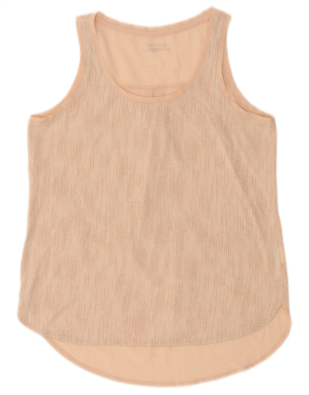 Calvin Klein Top sin mangas para mujer UK 10 Poliéster con lunares rosas pequeños