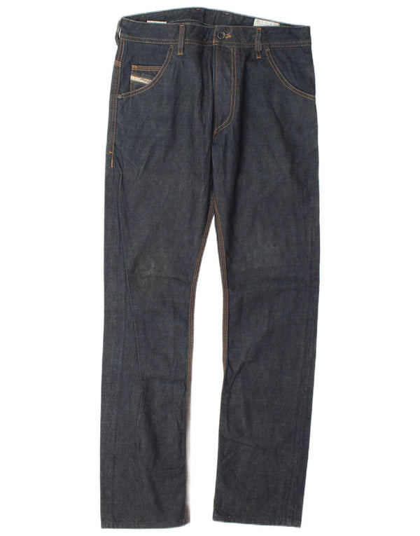 Diesel Hombre Krooley Slim Jeans W30 L32 Algodón Azul Marino