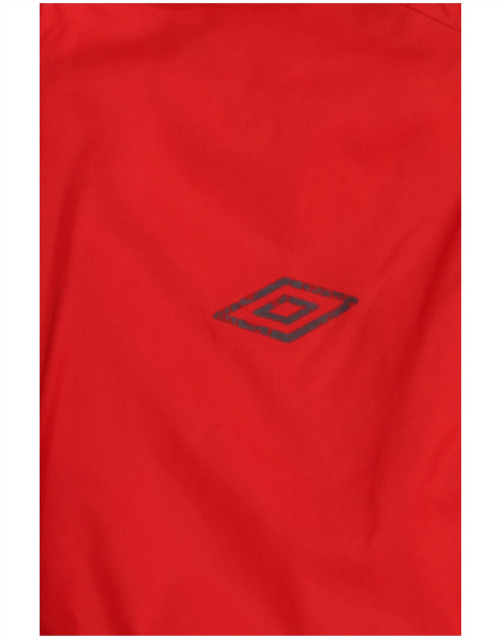 Umbro Chaqueta impermeable con capucha gráfica para niños 13-14 años Rojo