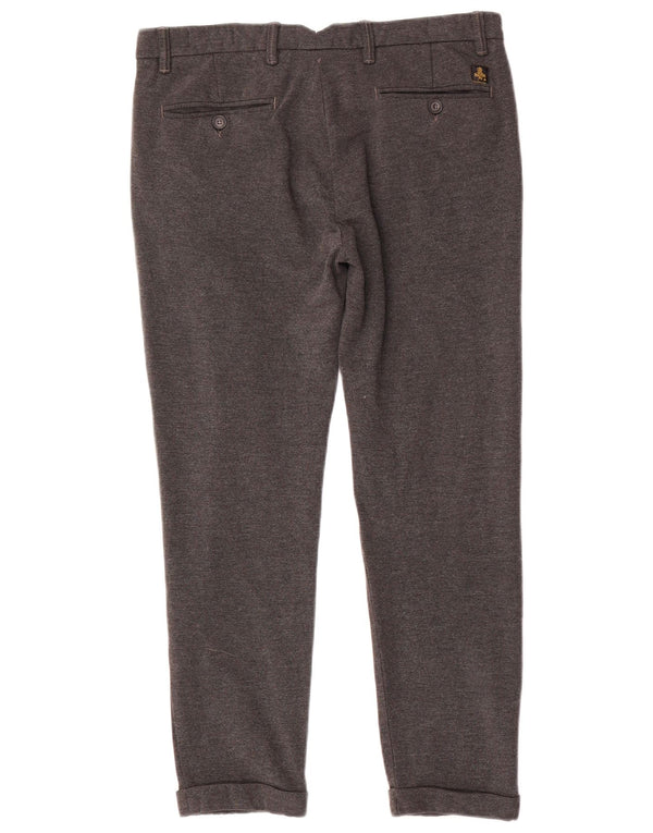 Refrigiwear Pantalón chino ajustado para hombre W32 L28 Poliamida gris
