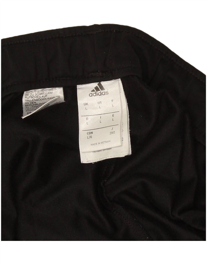 Adidas Hombre Pantalones De Chándal Joggers Grande Negro Poliéster
