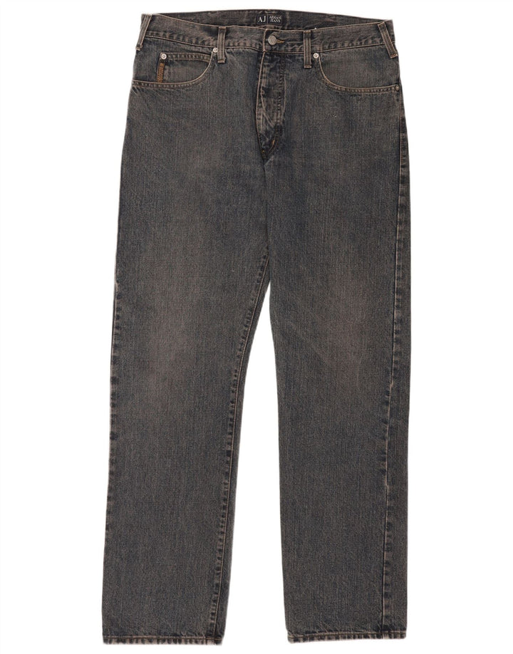 Vaqueros Armani Hombre Rectos W38 L33 Algodón Azul