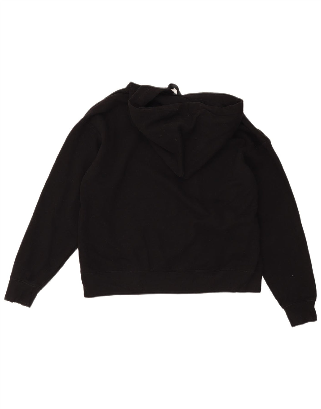 CALVIN KLEIN JEANS Jersey con capucha gráfico para mujer UK 44 Mediano Algodón negro