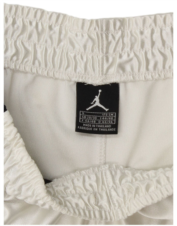 Jordan - Pantalones cortos deportivos para hombre (talla pequeña), color blanco y poliéster