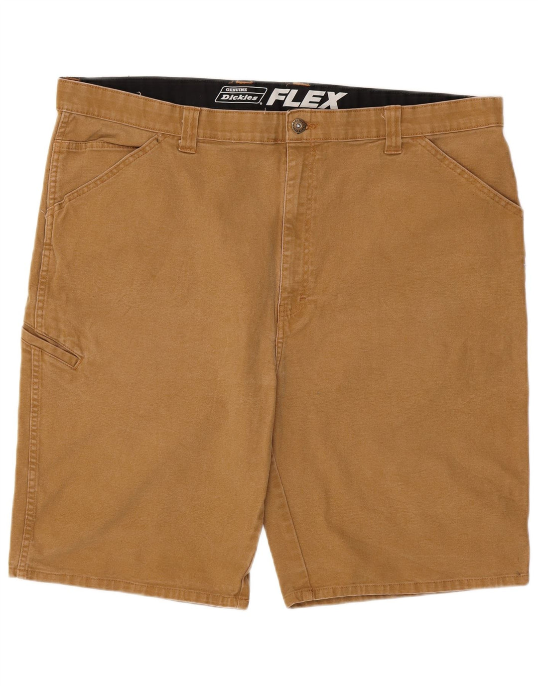 DICKIES Pantalones cortos cargo flexibles para hombre W44 2XL Algodón marrón