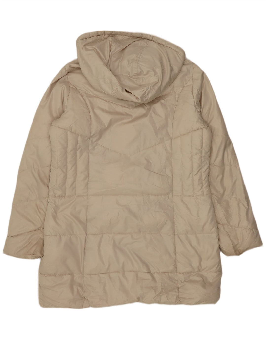 Marks & Spencer Abrigo acolchado extragrande con capucha para mujer UK 44 Medium Off White