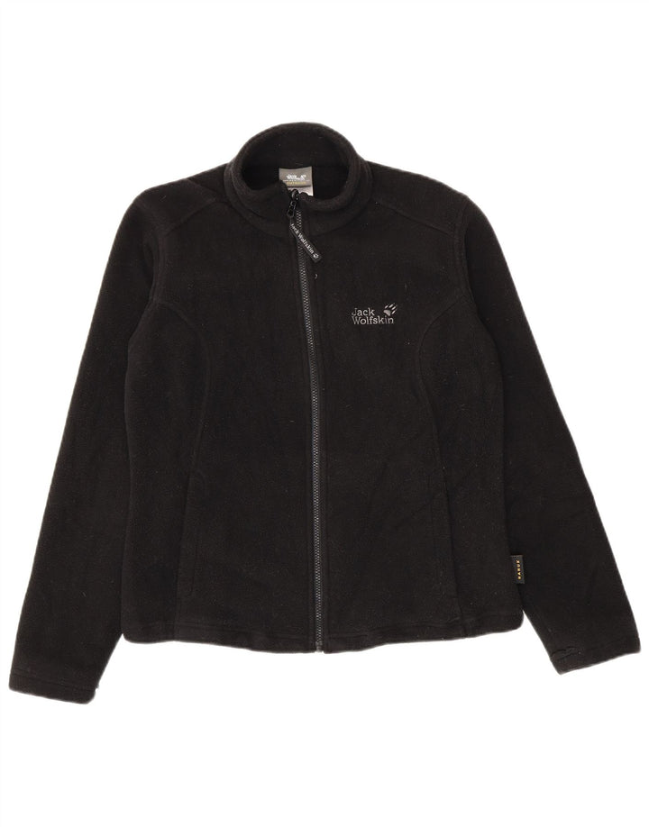 Jack Wolfskin Chaqueta Forro Polar Mujer UK 12/14 Mediano Negro Poliéster