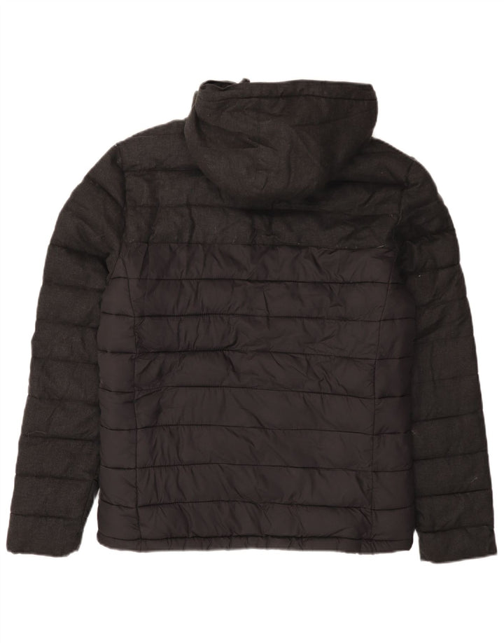 Superdry Chaqueta Acolchada Con Capucha Para Hombre ES 38 Nylon Gris Medio
