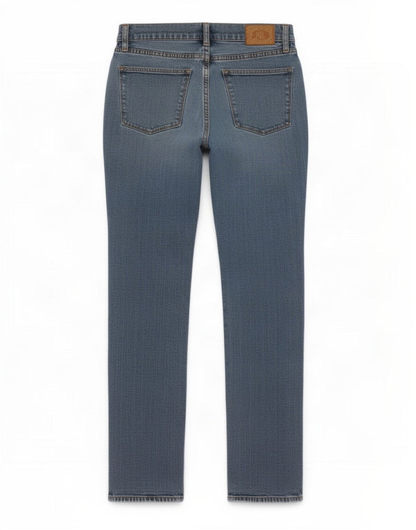 Ralph Lauren - Vaqueros ajustados para mujer US 8 mediano W30 L30 algodón azul