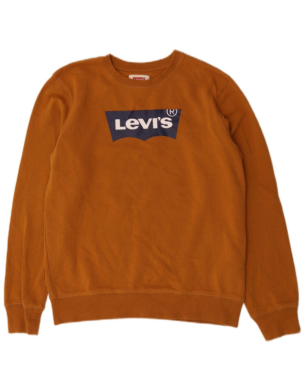 Levi's Boys Graphic Sudadera Jumper 15-16 Años Marrón Algodón