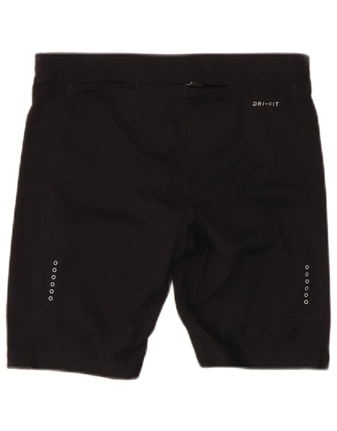 Nike - Pantalones cortos deportivos Dri Fit para mujer, talla 10, poliéster negro pequeño