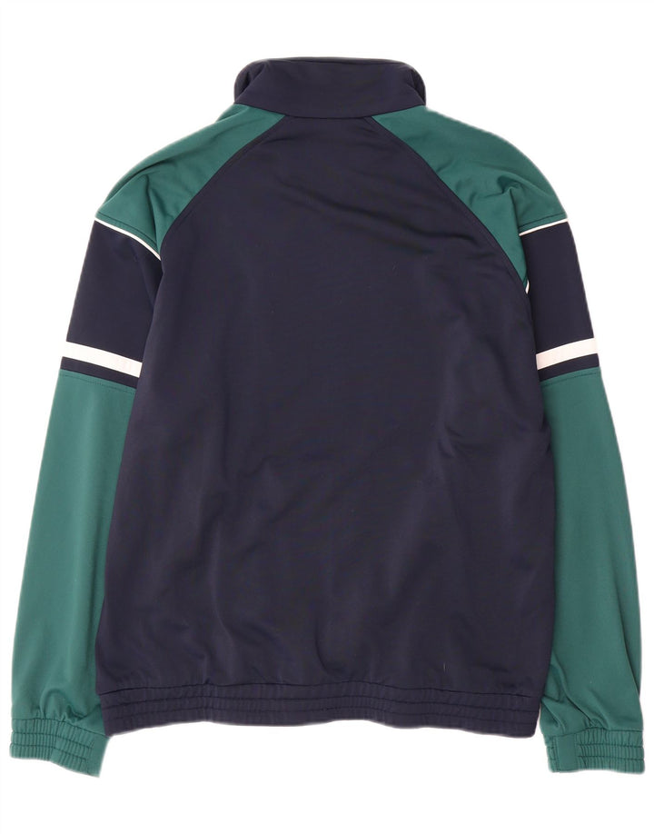 Lotto Hombre Chándal Top Chaqueta Small Azul Marino Colorblock Poliéster