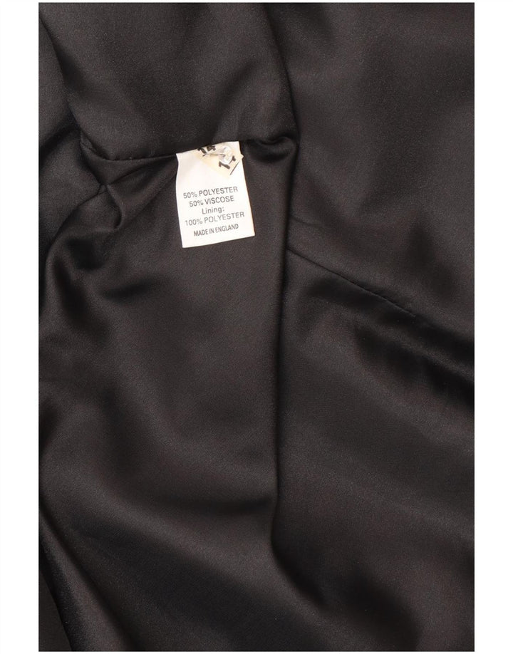 Peggy Page Chaqueta Blazer para Mujer Reino Unido 44 Grande Gris Pata de Gallo