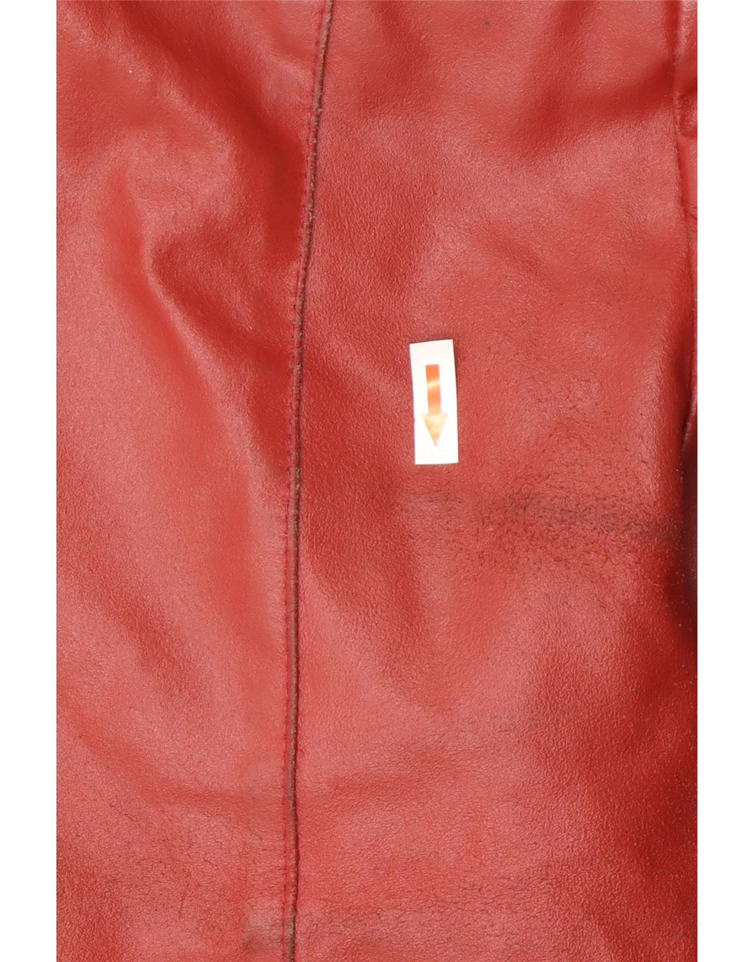 Vintage mujer chaqueta de cuero Reino Unido 14 rojo medio