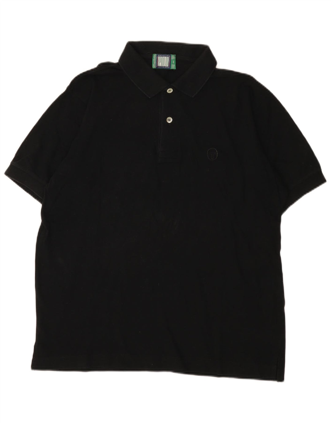 Sergio Tacchini Polo Hombre IT 48 Medium Negro Algodón