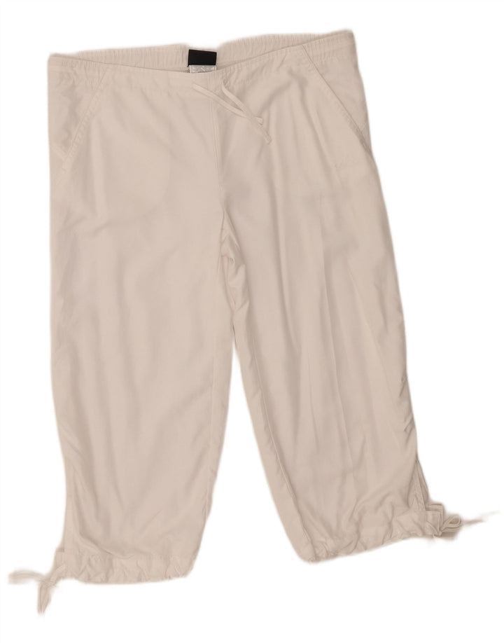 Lotto Pantalones Capri de Chándal para Mujer UK 40 Mediano Poliéster Blanco
