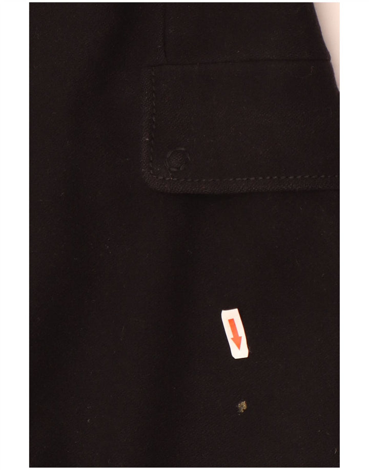 Abrigo Benetton Mujer IT 46 Grande Lana Negra