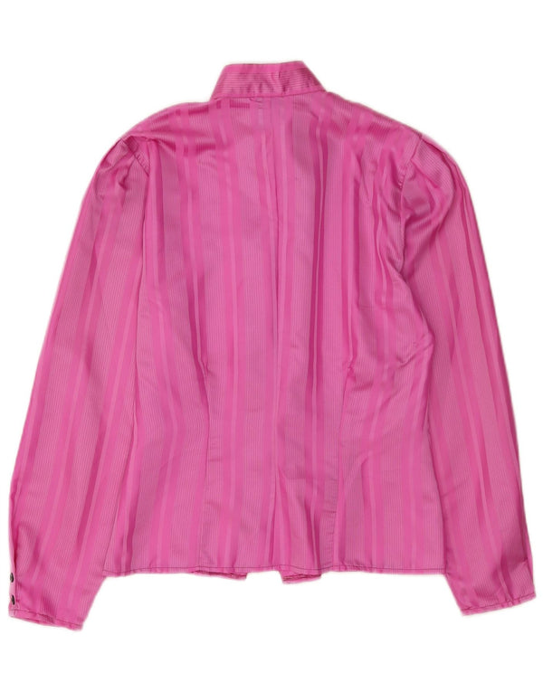 Canda Camisa para mujer UK 40 Poliéster a rayas rosa medio