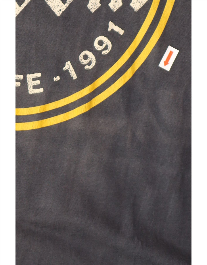 Volcom Camiseta con gráfico de corte moderno para hombre, talla pequeña, algodón azul marino