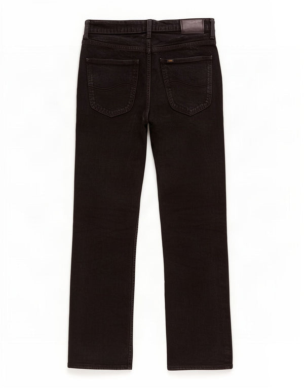 Lee - Vaqueros rectos Brooklyn para hombre, talla 33 W33 L34, algodón negro