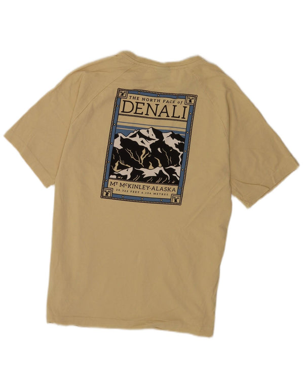 The North Face - Camiseta gráfica para hombre, talla pequeña, algodón amarillo