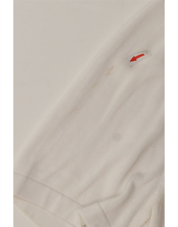 Marks & Spencer Suéter tipo cárdigan de manga corta para hombre 2XL Modal blanco