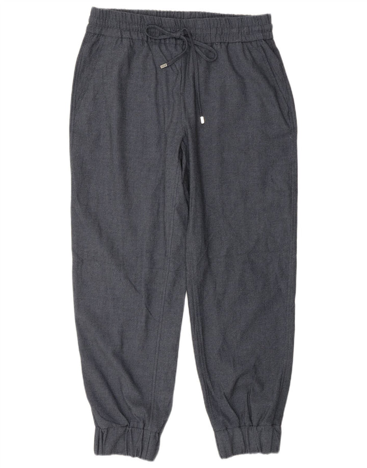 Zara Mujer Joggers Pantalones Casuales Medianos W28 L26 Poliéster Azul