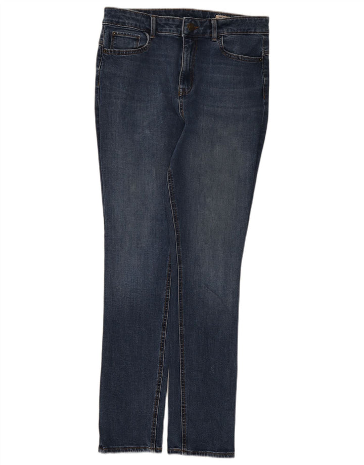 Marks & Spencer Vaqueros ajustados regulares para mujer UK 12 Medium W30 L28 Algodón azul