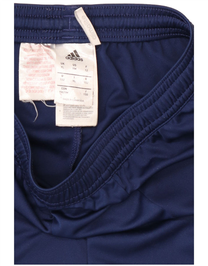 ADIDAS Pantalones cortos deportivos Climalite para niños 11-12 años Grande Azul marino