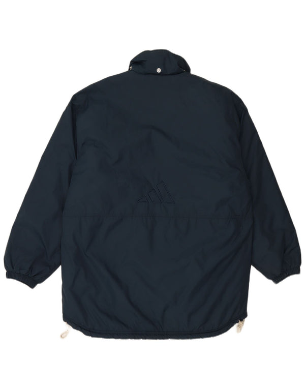 Adidas Chaqueta acolchada para hombre UK 38/40 Medium Azul marino Nylon
