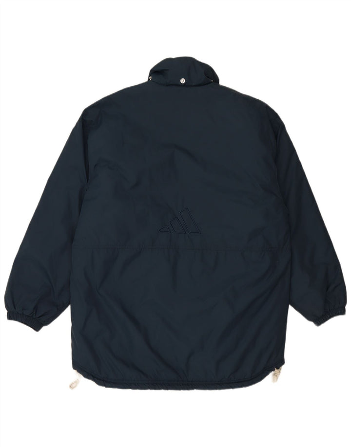 Adidas Chaqueta acolchada para hombre UK 38/40 Medium Azul marino Nylon