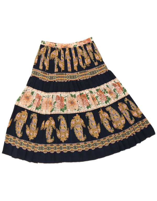 Emmegi Falda plisada de corte A para mujer IT 42 Medium W26 Paisley multicolor