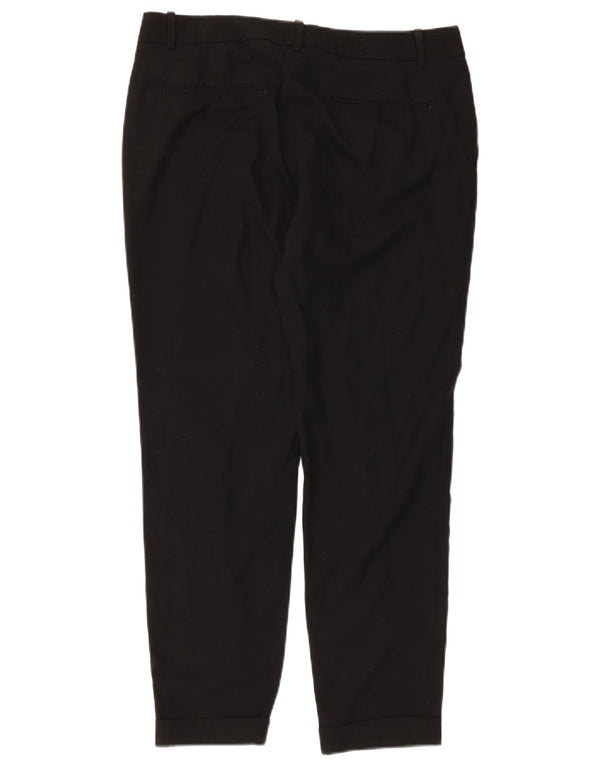 Zara Mujer Pantalones Cortos Cónicos EU 38 Small W28 L25 Negro