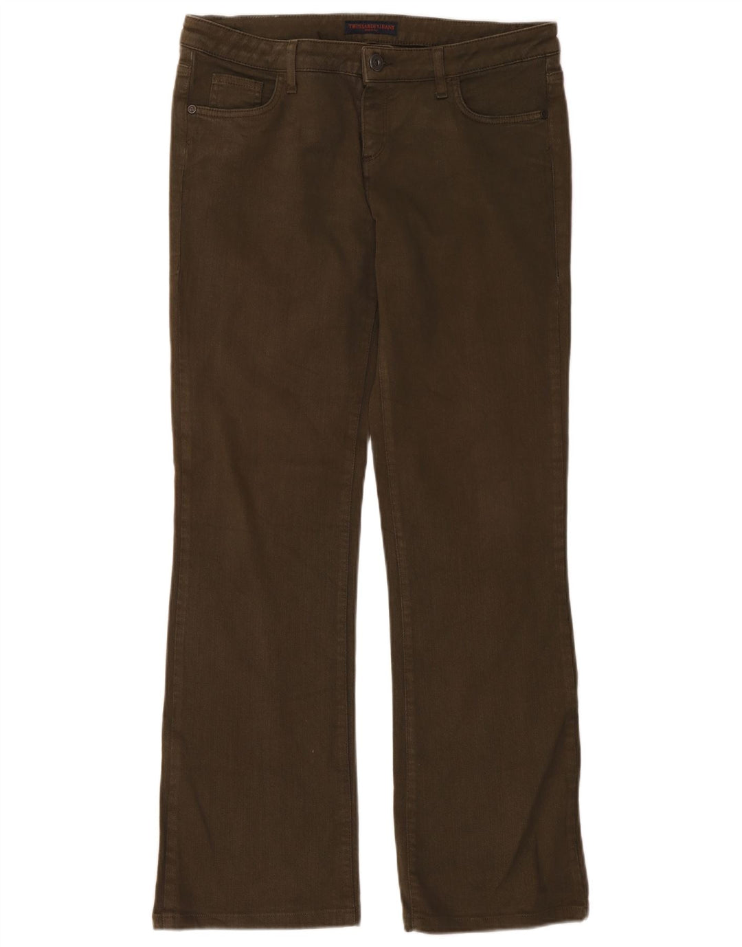 Vaqueros Bootcut Mujer Trussardi W31 L31 Algodón Caqui