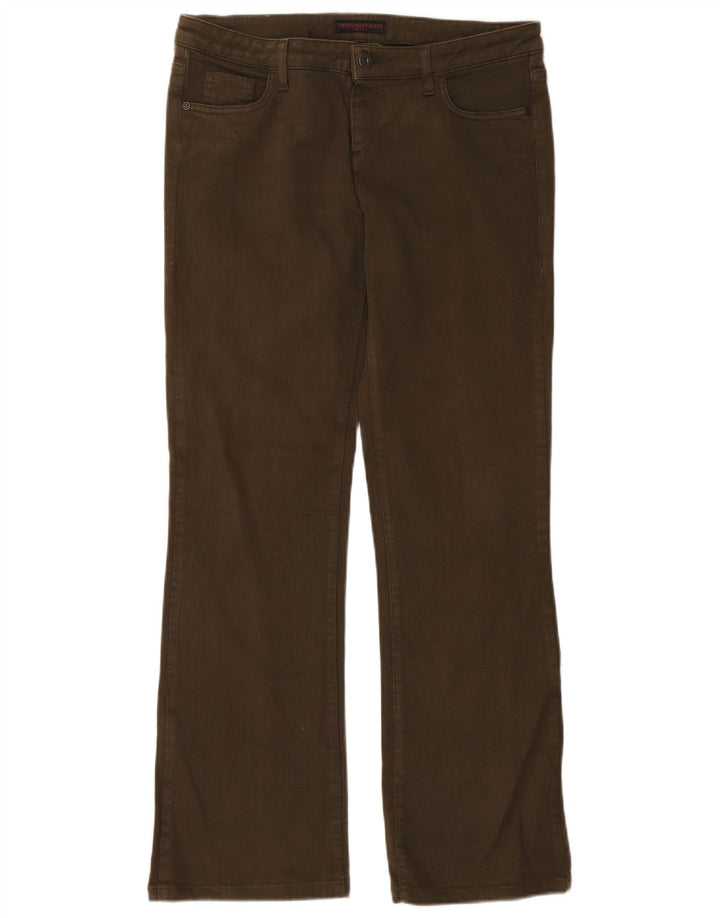 Vaqueros Bootcut Mujer Trussardi W31 L31 Algodón Caqui