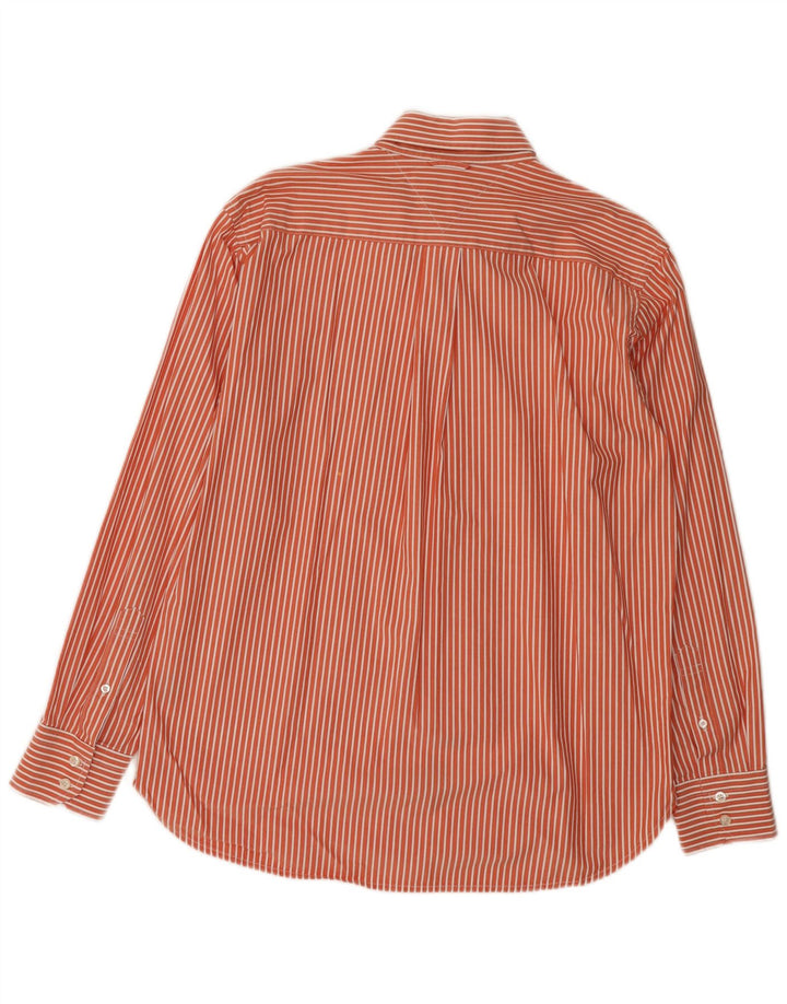 Camisa Tommy Hilfiger Hombre Algodón A Rayas Naranja Medio
