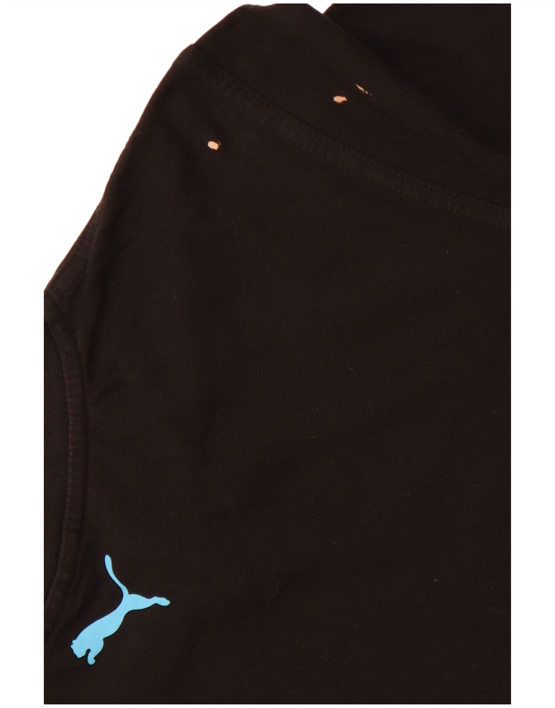 PUMA Camiseta gráfica para mujer Top UK 10 Small Black Cotton