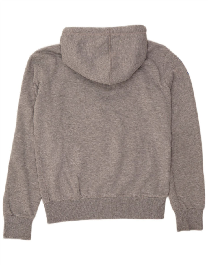 Superdry Sudadera con capucha y cremallera gráfica para hombre Poliéster gris medio