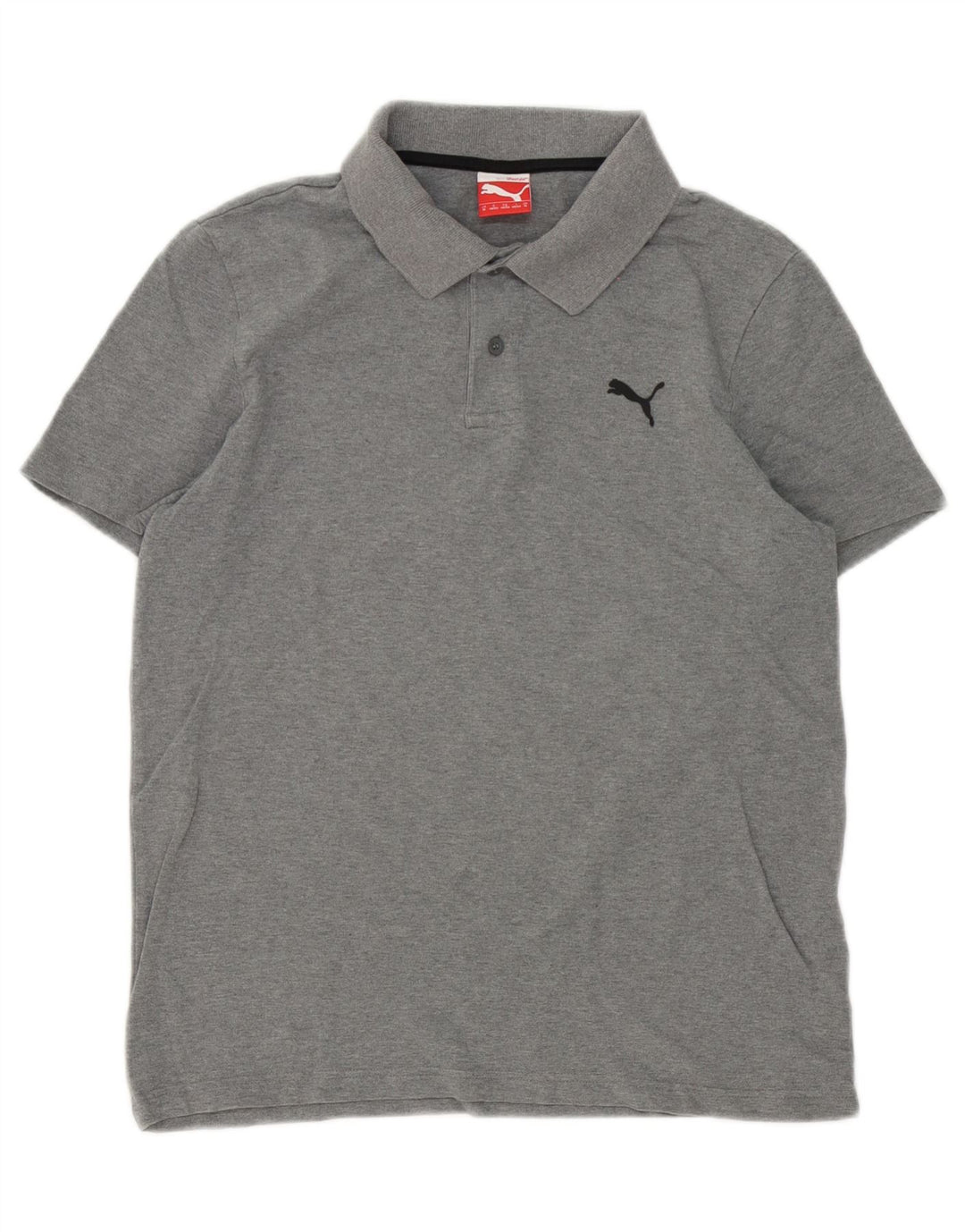 Polo Puma Hombre Algodón Gris Medio