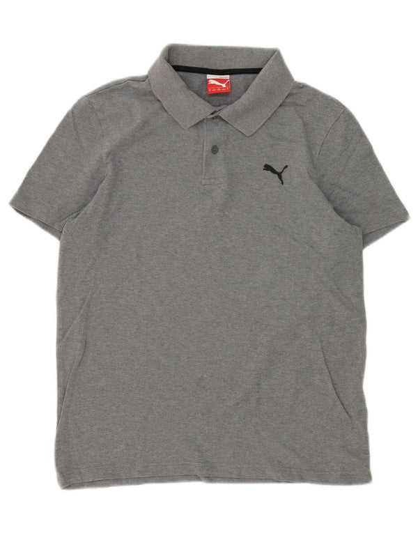 Polo Puma Hombre Algodón Gris Medio