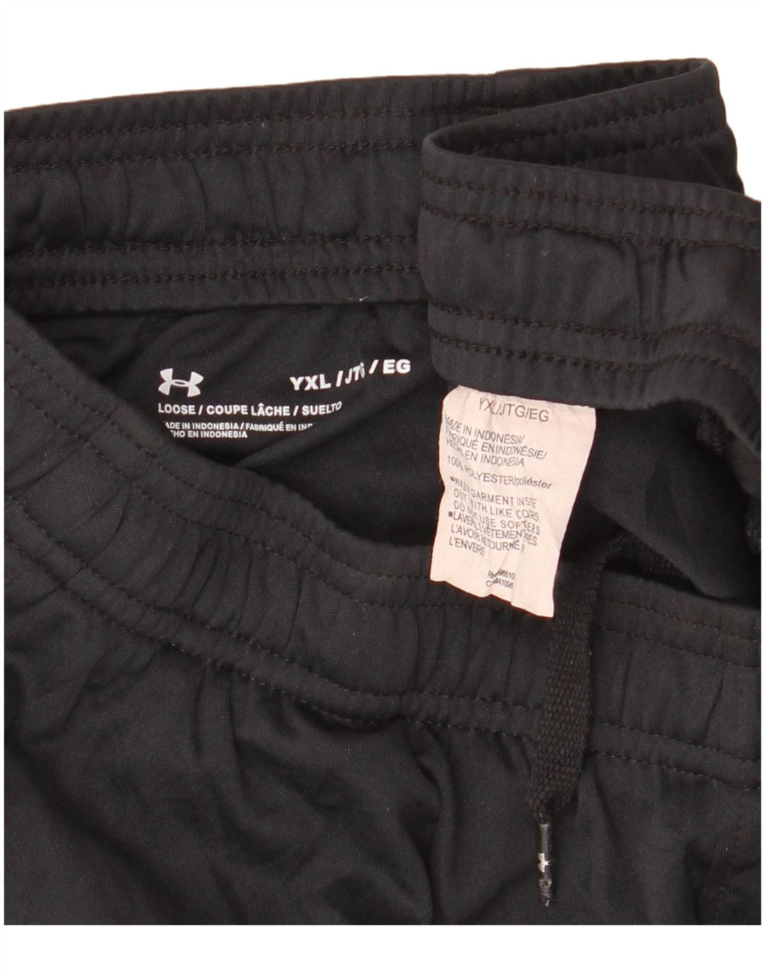 UNDER ARMOUR Pantalones cortos deportivos con estampado abstracto para niños 13-14 años XL Negro