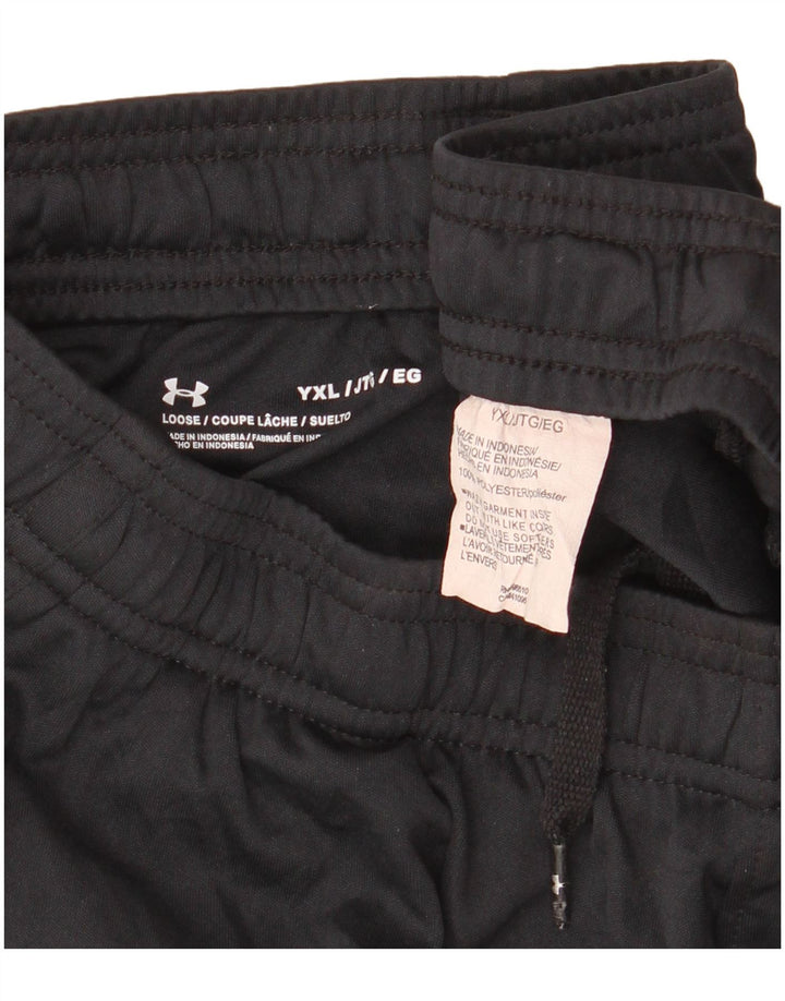 UNDER ARMOUR Pantalones cortos deportivos con estampado abstracto para niños 13-14 años XL Negro