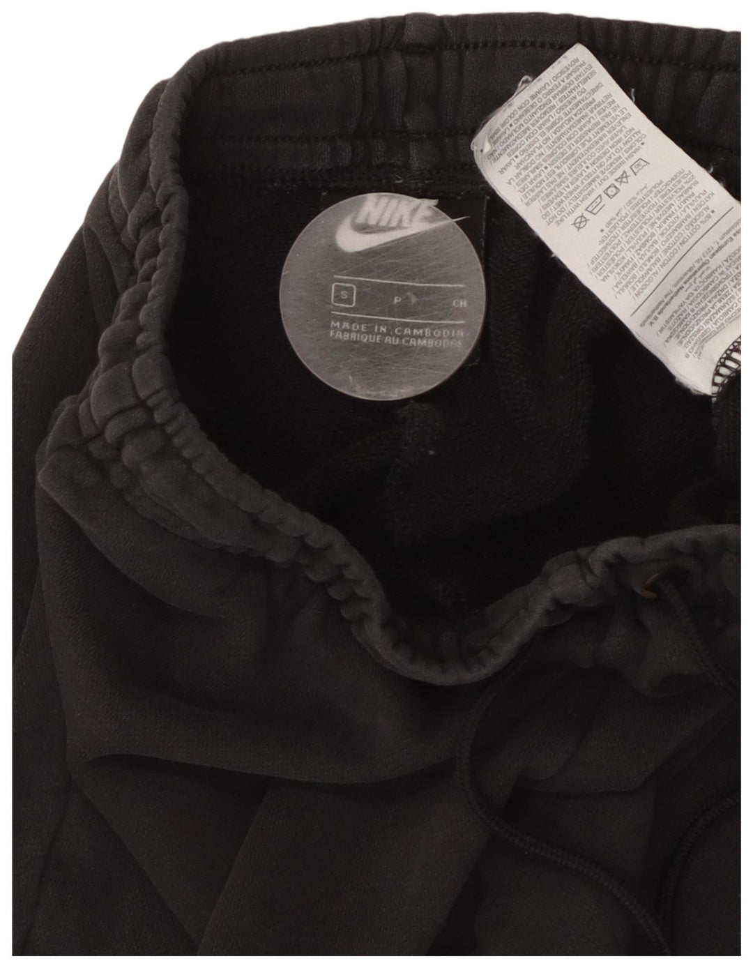 Nike Hombre Crop Chándal Pantalones Joggers Pequeño Algodón Negro
