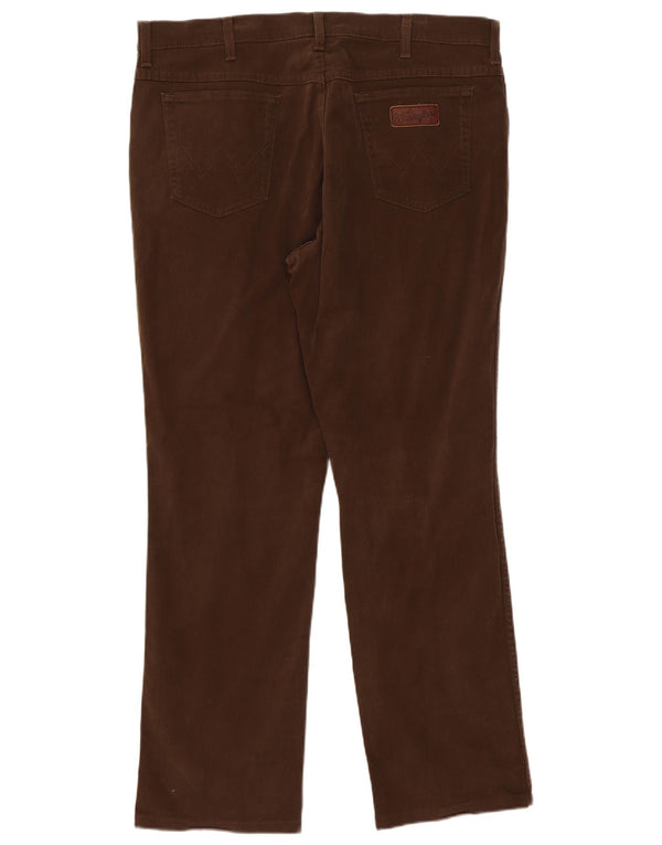 Wrangler Pantalones casuales rectos elásticos Texas para hombre W40 L34 Algodón caqui