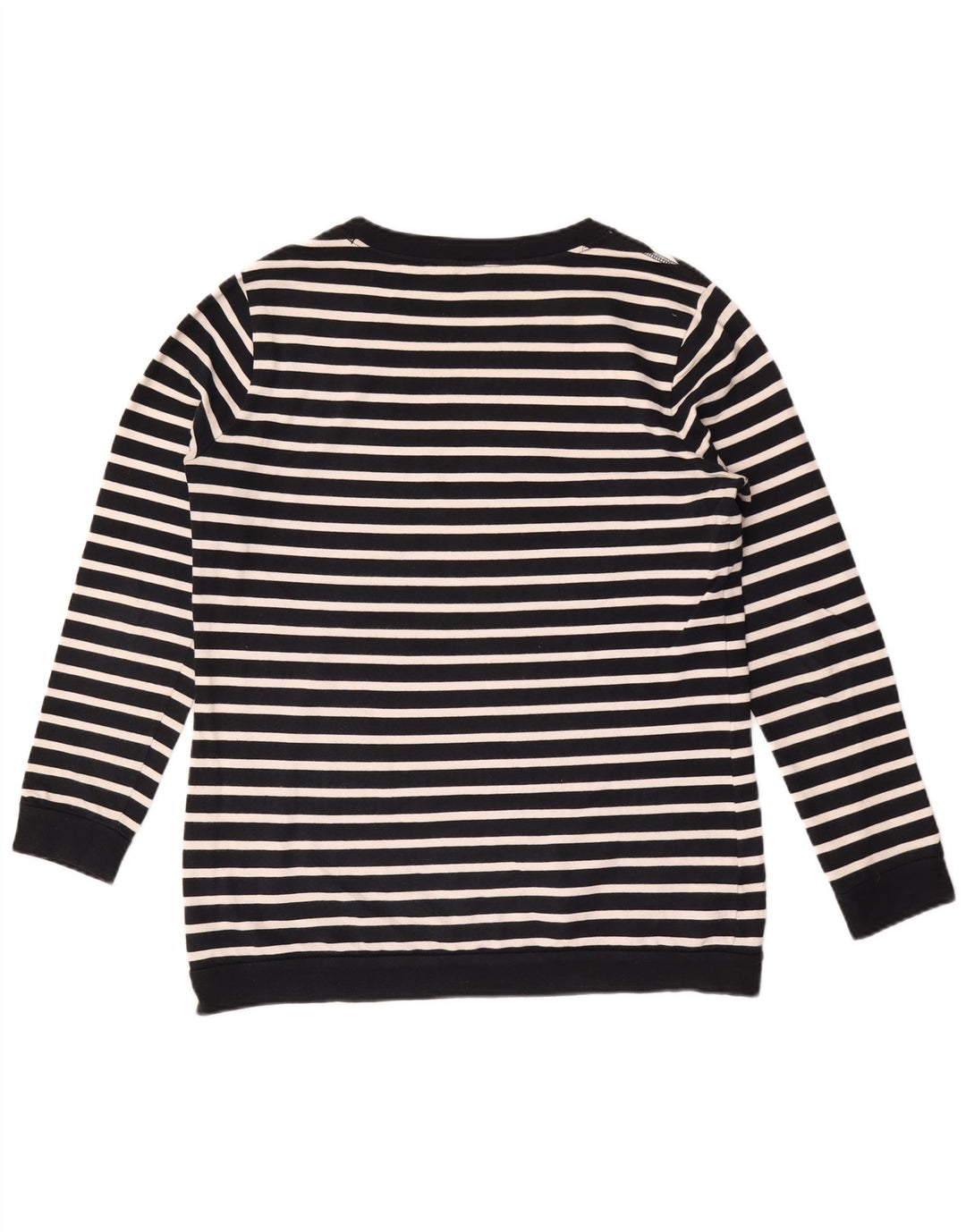 Massimo Dutti Sudadera Mujer Jumper US 8 Mediano Azul Marino Rayas