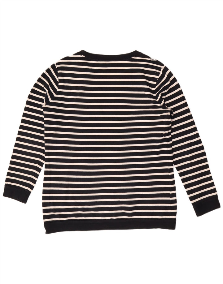 Massimo Dutti Sudadera Mujer Jumper US 8 Mediano Azul Marino Rayas
